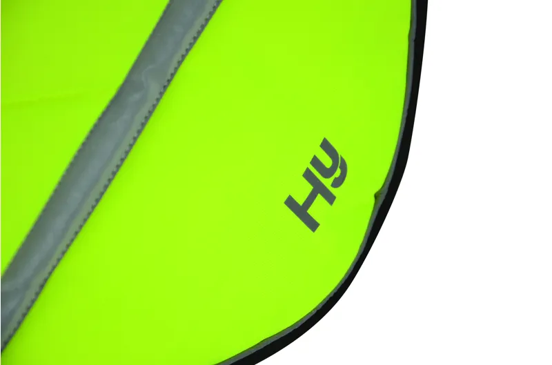 Hy Equestrian Reflector Comfort Pad - Yellow-1